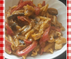 WW/Sattmacher All in one Hähnchenbrust mit Nudeln in Tomaten-Frischkäsesauce