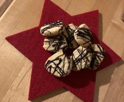 Mandelkekse mit Schokoglasur