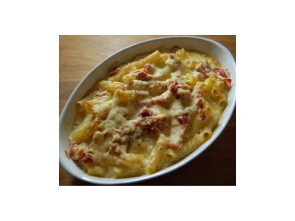 Nudel-Schinken-Gratin