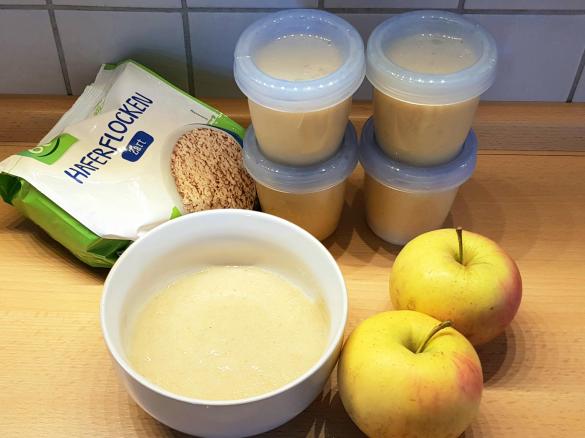Apfel-Haferflocken-Brei (OGB) * Nachmittagsbrei auf Vorrat
