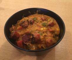 Rumfort-Würstlgulasch (Low Carb)