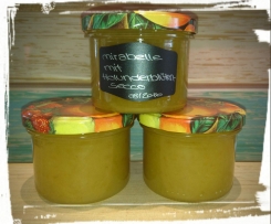 Mirabellenmarmelade mit Holunderblüten-Secco