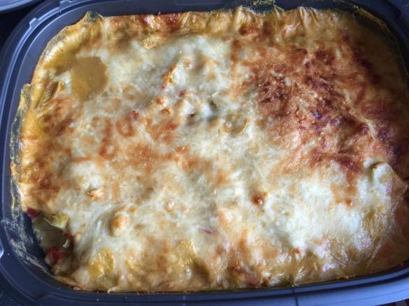 Porree-Spätzle-Auflauf