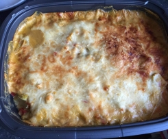 Porree-Spätzle-Auflauf