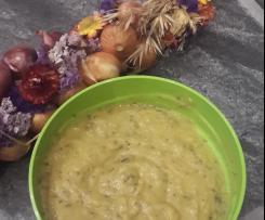 Topinambur-Kartoffelsuppe mit Kokosmilch
