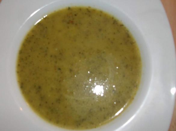 Zucchinicremesuppe, figurfreundlich