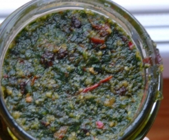 Löwenzahnpesto, vegan