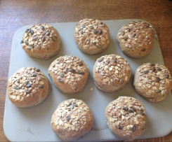 Variation von Vitalbrötchen