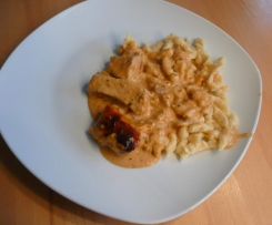 Variation von Schweinefiletpfanne
