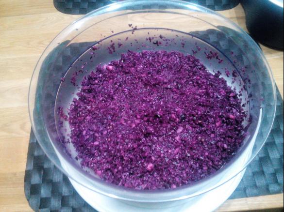 Rotkrautsalat ohne Zwiebeln