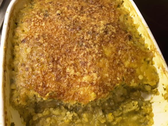 Grünkohl-Linsen-Auflauf