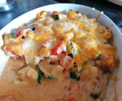 Auflauf/Gratin mit Tomaten und Zucchini