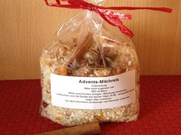 Adventsmilchreis für Weihnachten zum verschenken 