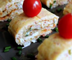 Herzhafte Pfannkuchenrolle