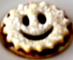 Marmeladen Smileys (Hildabrödle, Linzer Plätzchen)