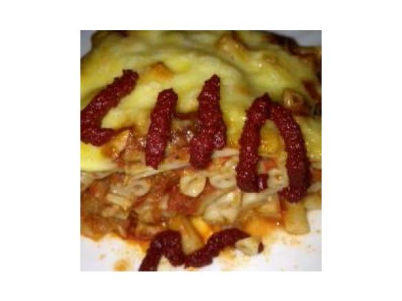 Makkaroni-Auflauf (auch für Halloween)