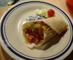 Tortillas mit Texicana Salsa und Putestreifen