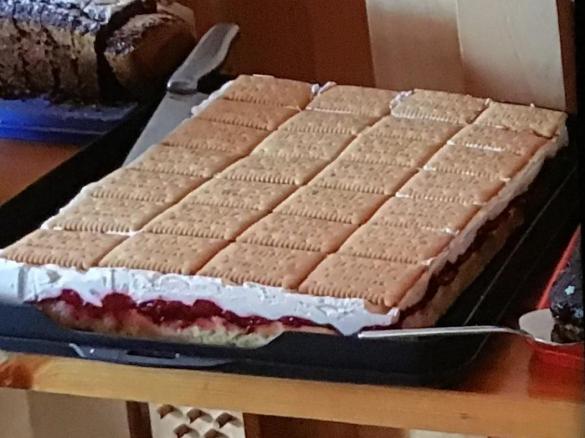 Himbeer Butterkeks Kuchen