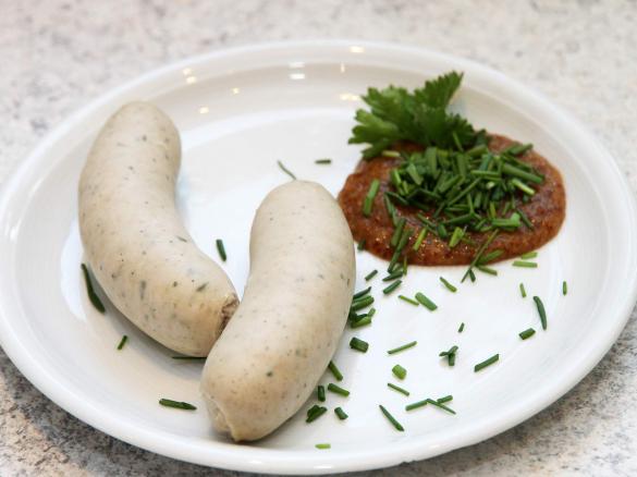 schmackhafte bayrische Weißwurst