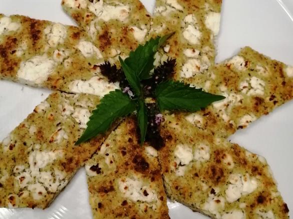 Zucchini - Parmesan- Schnitten mit Feta glutenfrei low carb