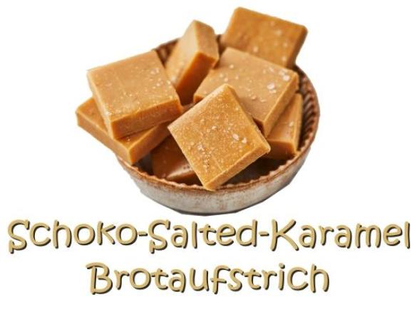 Weißes Schokoladen Aufstrich mit Salzkaramel