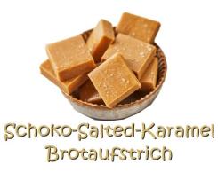 Weißes Schokoladen Aufstrich mit Salzkaramel