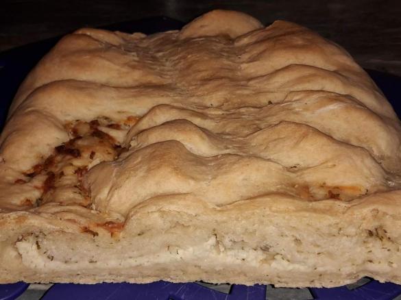 Fladenbrot mit Schafskäse