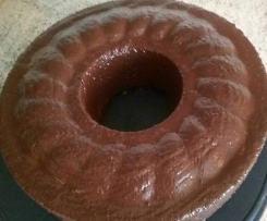 Variation von Bananenkuchen mit Blockschokolade