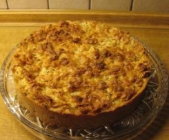 Apfelkuchen mit Amarettokrokant