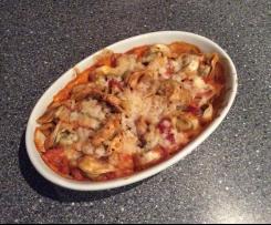 Dinkel-Tortellini-Auflauf mit Ziegenkäse