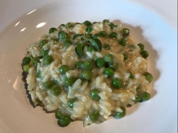 Risotto mit Erbsen