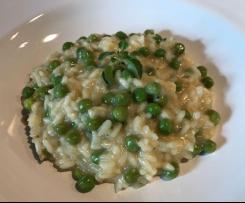 Risotto mit Erbsen