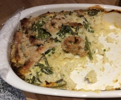 Pute- Bohnen-Erbsen-Auflauf