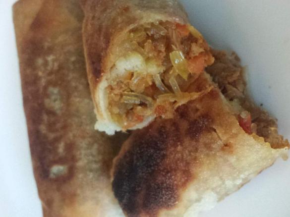 Steffis Frühlingsrollen mit Glasnudeln und Hackfleisch