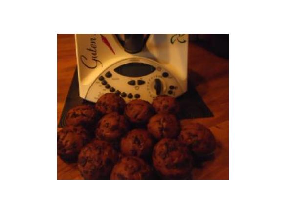 Bananen-Nutella-Muffins mit Schokoraspel