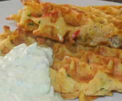 Kartoffelpuffer aus dem Waffeleisen