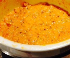 Tomaten-Käse-Fondue (leichte Alternative zum klassischen Käsefondue)