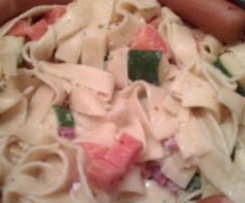 Bandnudeln mit Gemüse - super schnell und einfach - all in one