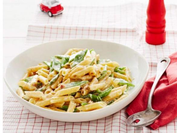 Bohnen-Carbonara