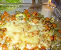 Brennnessel-Spätzle-Auflauf