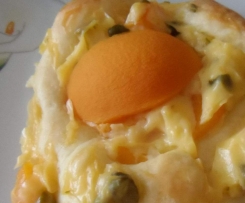 Pfirsich-Puddingnester (nicht nur was zu Ostern)