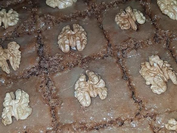 Walnuss Schnitten nach Omi