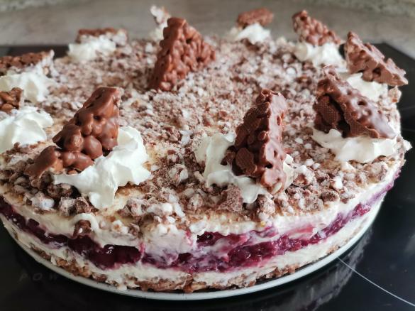 Schoko-Puffreis-Torte ohne Backen