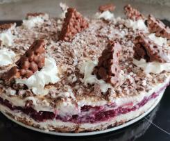 Schoko-Puffreis-Torte ohne Backen