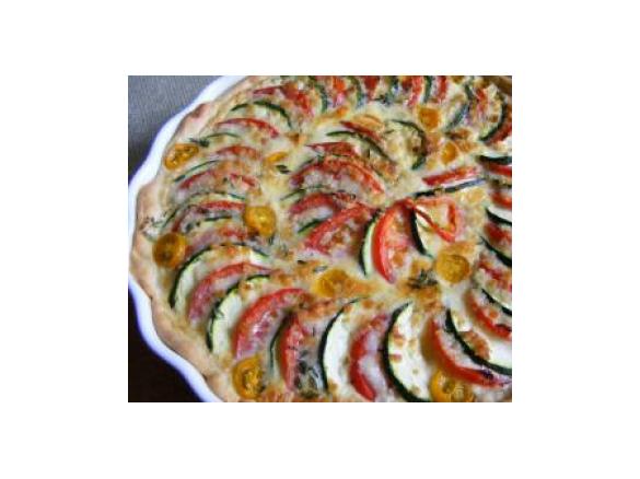Tomaten-Zucchini-Quiche
