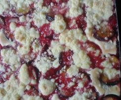 Pflaumen- oder Apfelkuchen