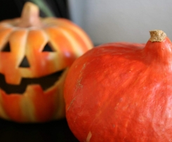 Kürbissuppe mit Karotten und Kartoffeln