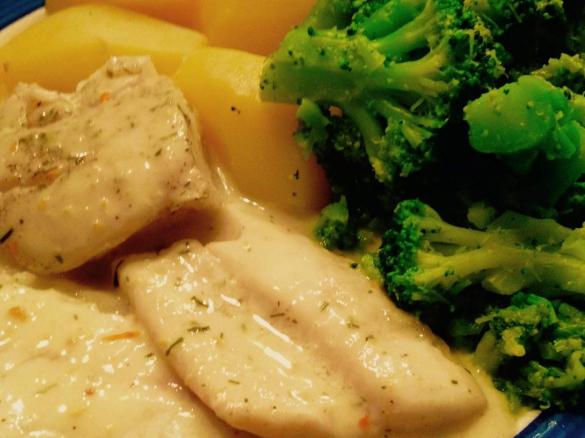 Zander mit Dill - Senfsoße