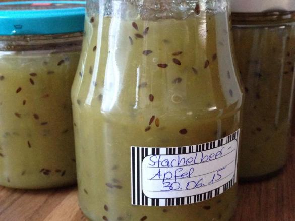 Stachelbeeren- Apfelmarmelade