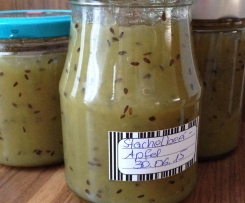 Stachelbeeren- Apfelmarmelade